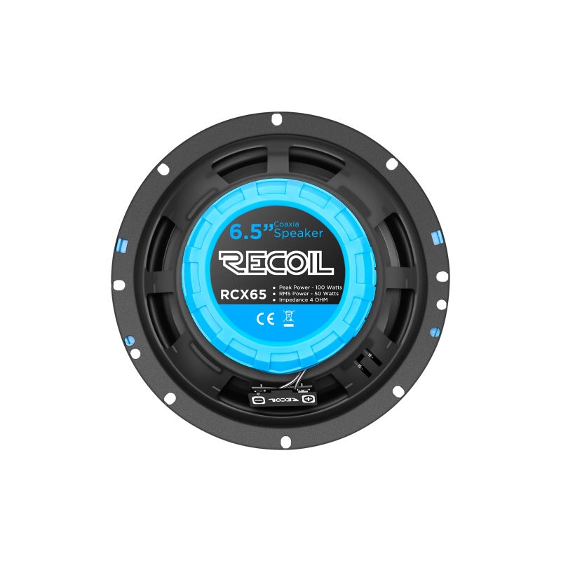 RECOIL RCX65 Echo Series 6.5-Inch Car Audio Coaxial Speaker System - Image 5